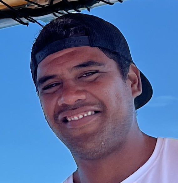 This young man was the mate on the boat for our excursion. He cooked the meal for the day and made a hat for Jackie out of coconut leaves. Always had a smile on his face